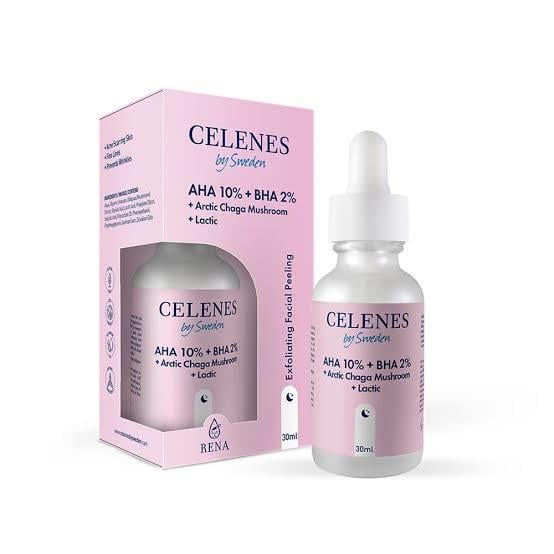 CELENES CELENES RENA AHA%8 + BHA%2 + LACTİC + ARCTİC CHAGA MUSHROOM - 30 ML