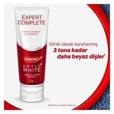 COLGATECOLGATE OPTİC WHİTE EXPERT COMPLETE  BEYAZLATIRICI DİŞ MACUNU 75 ML