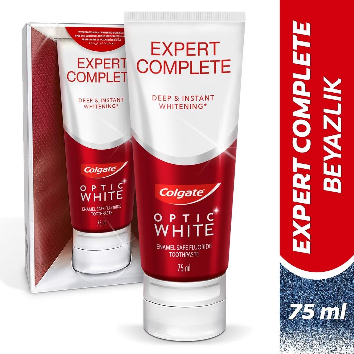 COLGATECOLGATE OPTİC WHİTE EXPERT COMPLETE  BEYAZLATIRICI DİŞ MACUNU 75 ML