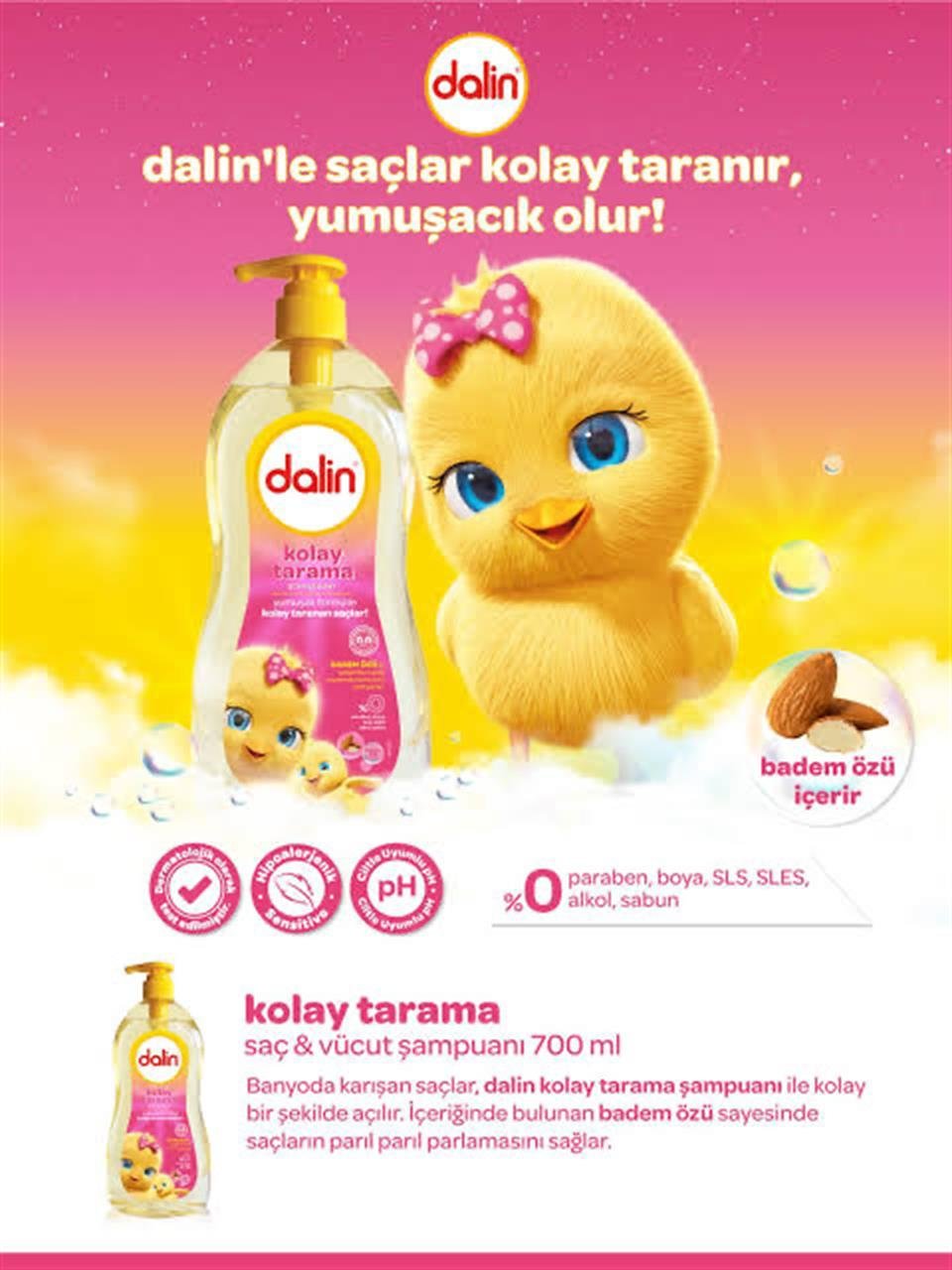 DALİN KOLAY TARAMA 700 ML  ŞAMPUAN 
