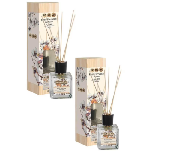 Deterjan & TemizlikPEREJAPEREJA DİFFUSER 100ML PUDRA ÇUBUKLU ODA KOKUSU