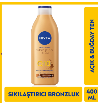 El ve Vücut BakımıNİVEANİVEA Q10 SIKILAŞTIRICI BRONZLAŞTIRICI VÜCUT LOSYONU 400 ML
