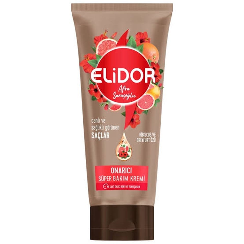 ELİDOR CANLI VE SAĞLIKLI GÖRÜNEN SAÇLAR TÜP KREM ONARICI BAKIM 170 ML