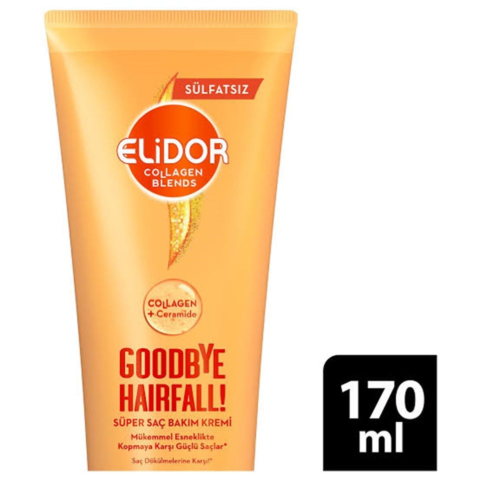 ELIDOR COLLAGEN BLENDS SÜLFATSIZ SÜPER SAÇ BAKIM KREMI GOODBYE HAIRFALL SAÇ DÖKÜLMELERINE KARŞI 170 ML