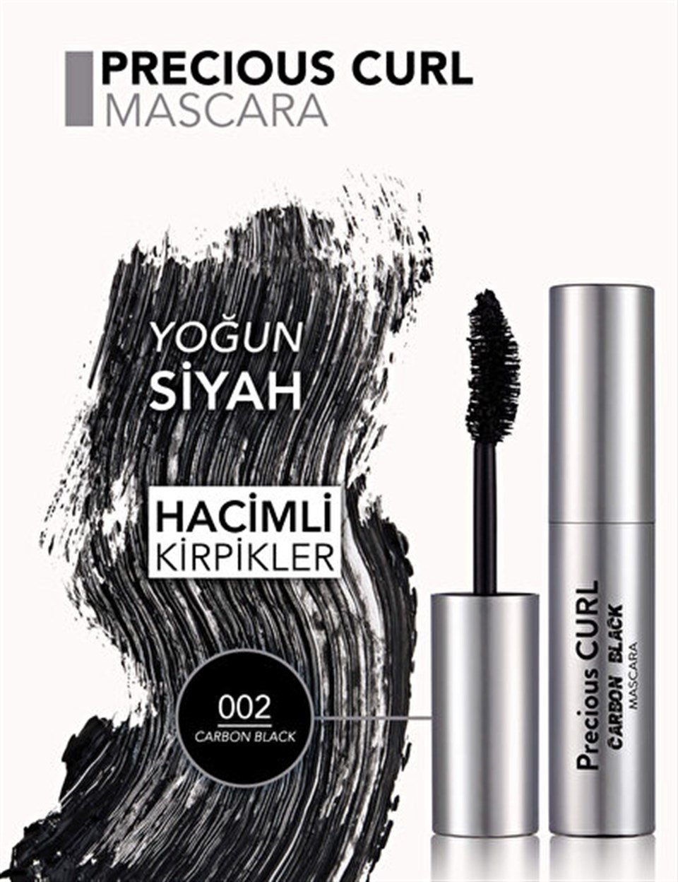 FLORMAR PRECİSİON CURL CARBON MASKARA - BLACK