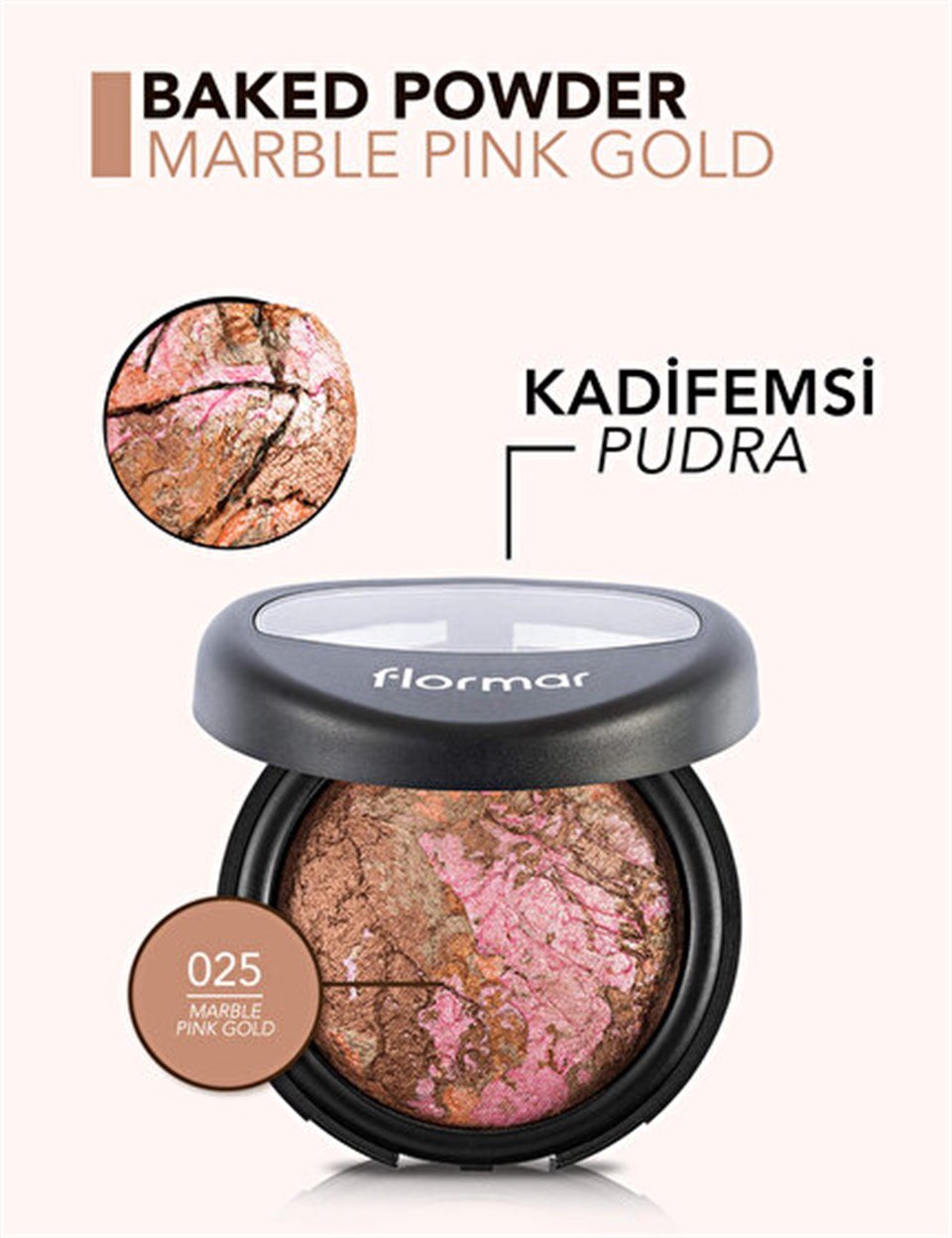 FLORMAR SELECTİON BAKED POWDER PUDRA 025