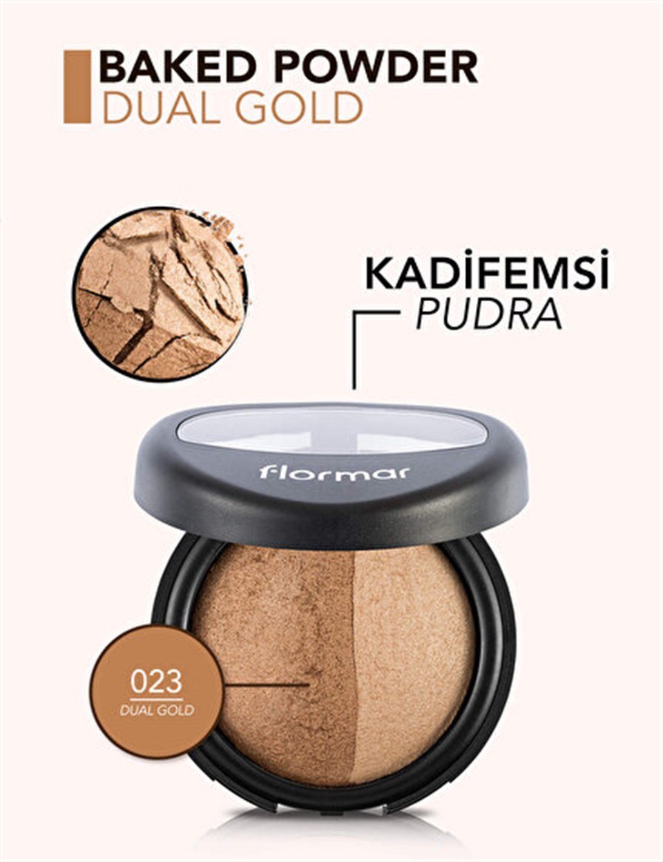 FLORMAR SELECTİON BAKED POWDER PUDRA 023