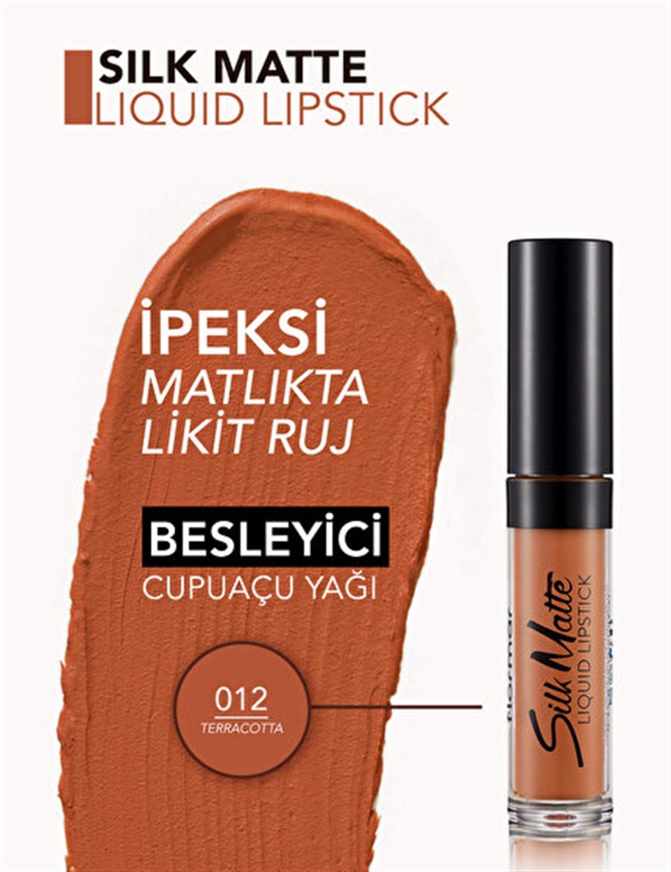 FLORMAR SİLK MATTE LİQUİD LİPSTİCK LİKİT RUJ 012