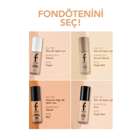 FLORMARFLORMAR PERFECT COVERAGE YOĞUN KAPATICI & YARI PARLAK BİTİŞLİ SPF15 FONDÖTEN -  105