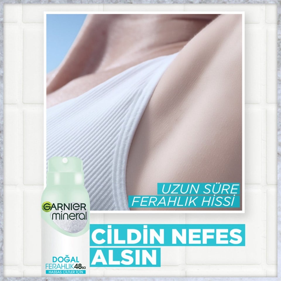 GARNİER MİNERAL DEODORANT DOĞAL FERAHLIK 150ML