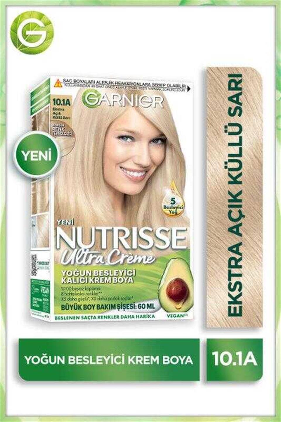 GARNİER NUTRİSSE ULTRA CREME 10,1A EKSTRA AÇIK KÜLLÜ SARI