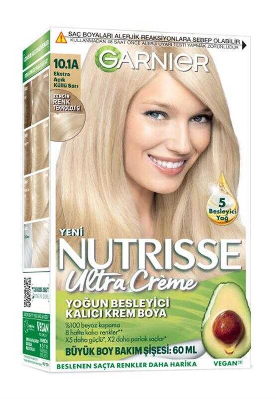 GARNİER NUTRİSSE ULTRA CREME 10,1A EKSTRA AÇIK KÜLLÜ SARI