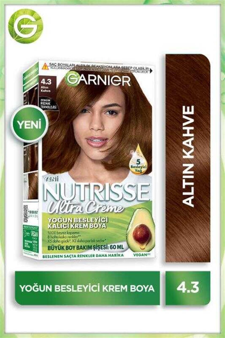 GARNİER NUTRİSSE ULTRA CREME 4,3 ALTIN KAHVE