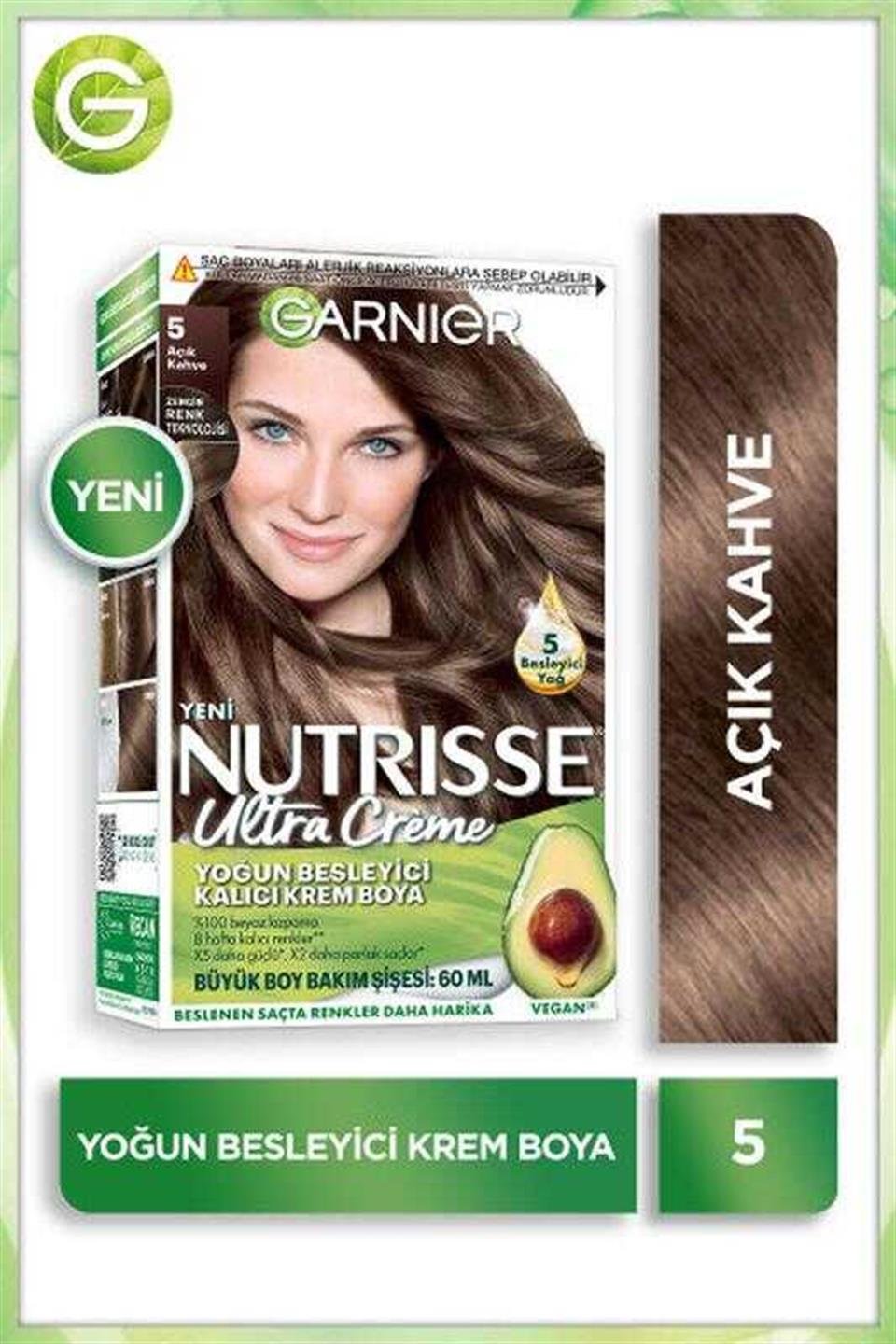 GARNİER NUTRİSSE ULTRA CREME 5 AÇIK KAHVE