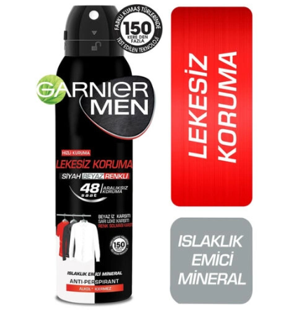 GARNİERGARNİER MEN LEKESİZ KORUMA DEODORANT SPREY 150 ML