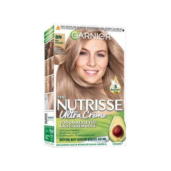 GARNİERGARNİER NUTRİSSE ULTRA CREME 8N BAL KÖPÜĞÜ SAÇ BOYASI