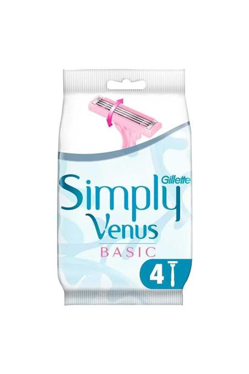 GİLLETTE VENÜS BASİC SİMPLY 4'LÜ POŞET
