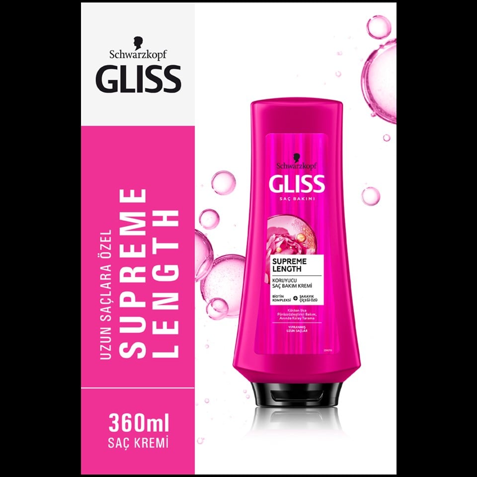 GLİSS SAÇ KREMİ SUPREME LENGTH 360 ML