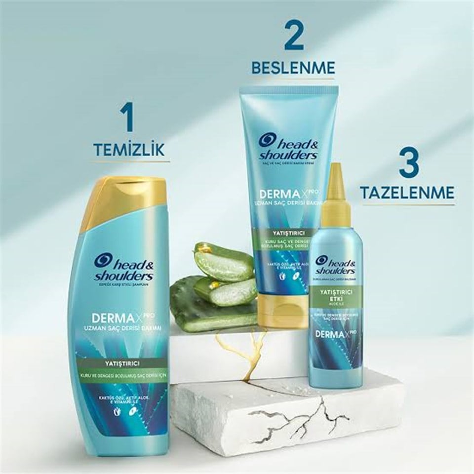 HEAD & SHOULDERS DERMAXPRO YATIŞTIRICI KURU VE KAŞINTILI SAÇ DERISI İÇIN KEPEK KARŞITI ŞAMPUAN 350 ML