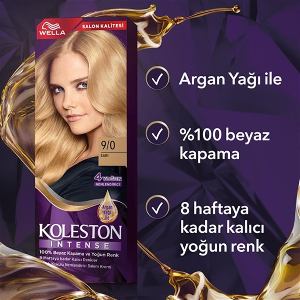 KOLESTON NATURALS İNTENSE 9,0 AÇIK SARI 