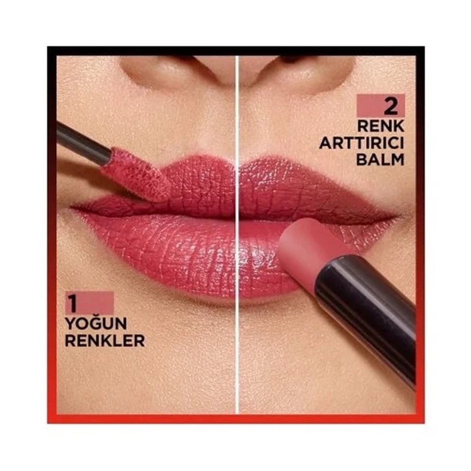 L'ORÉAL PARIS INFAILLIBLE 2-STEP 24 SAAT KALICI LIKIT RUJ & BALM - 801 TOUJOURS TOFFEE
