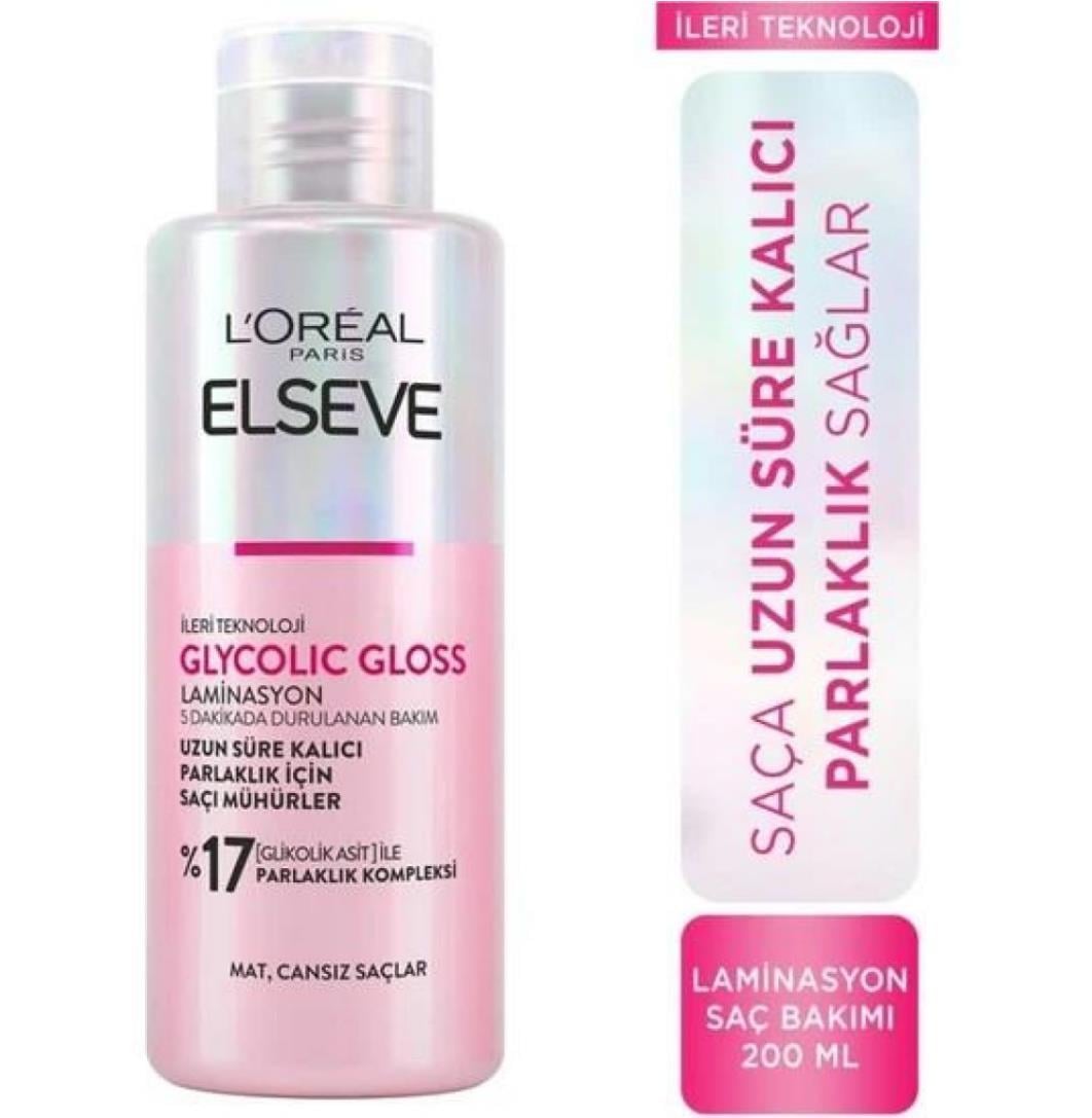 LOREAL ELSEVELOREAL ELSEVE GLYCOLİC GLOSS BAKIM RİNSE OFF 200 ML