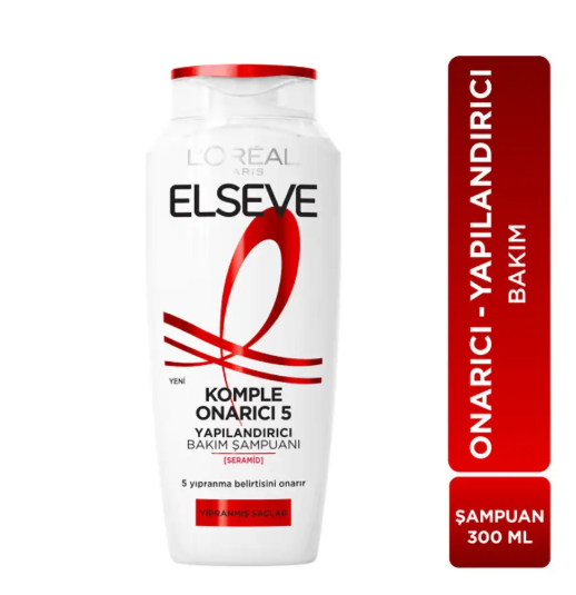 LOREAL ELSEVELOREAL PARİS ELSEVE KOMPLE ONARICI 5 YAPILANDIRICI BAKIM ŞAMPUANI 300 ML