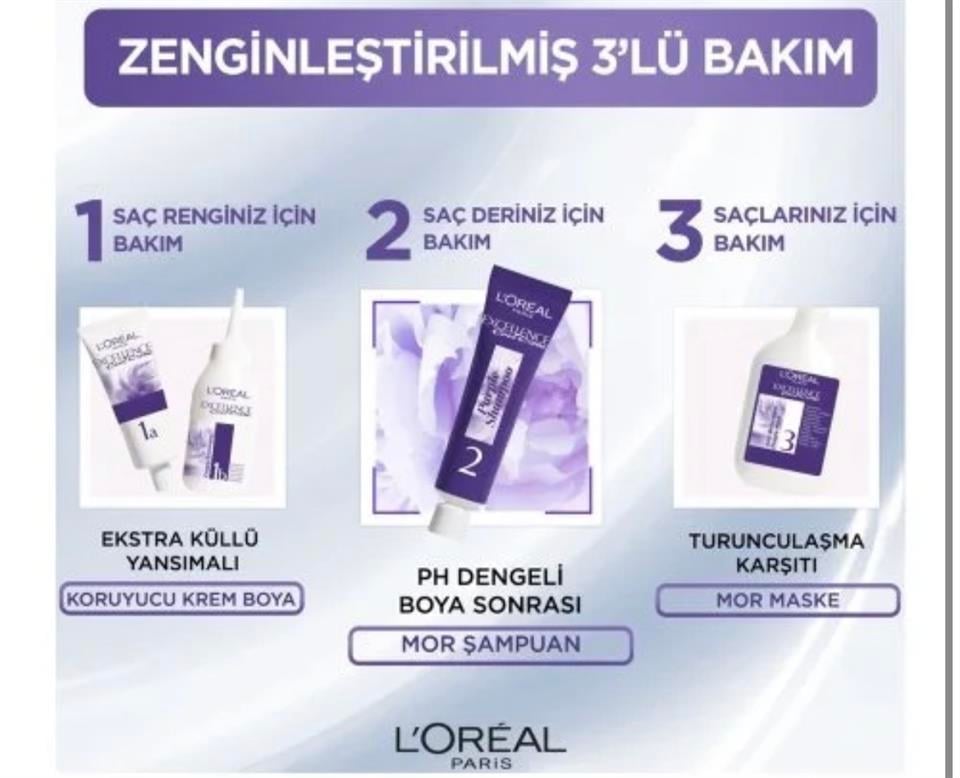 LOREAL PARİS EXCELLENCE COOL CREME 3,11 EKSTRA KÜLLÜ KOYU KAHVE