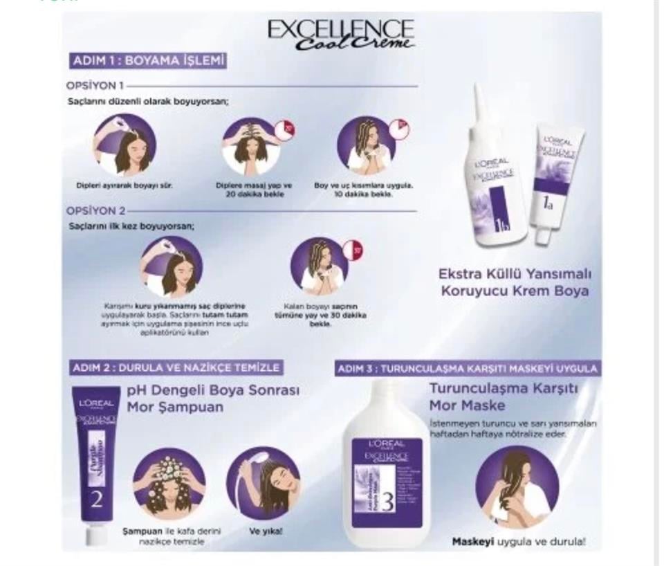 LOREAL PARİS EXCELLENCE COOL CREME 4,11 EKSTRA KÜLLÜ KAHVE