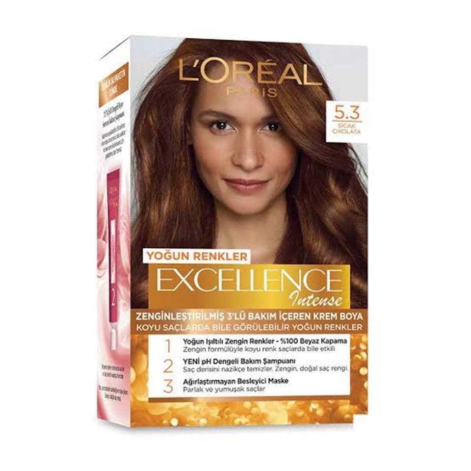 LOreal Paris Excellence intense   Boya 5,3 Sıcak Çikolata