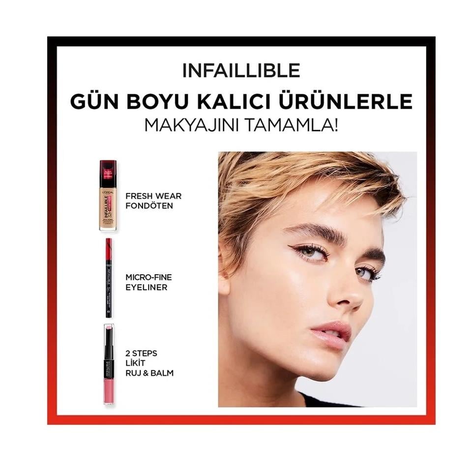 LOREAL PARİS İNFALLİBLE 36H GRİP MİCRO FİNE EYELİNER 02 SMOKEY EARTH