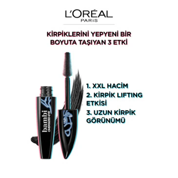 LOREAL PARİS MAKE-UPL'ORÉAL PARIS BAMBI EYE OVERSIZED MASKARA-SIYAH