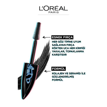 LOREAL PARİS MAKE-UPL'ORÉAL PARIS BAMBI EYE OVERSIZED MASKARA-SIYAH