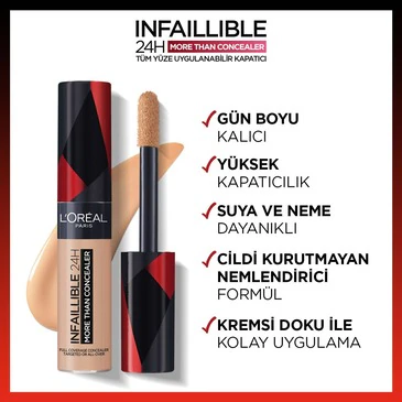 LOREAL PARİS MAKE-UPL'ORÉAL PARIS INFAILLIBLE 24H TÜM YÜZE UYGULANABILIR KAPATICI - 322 IVORY
