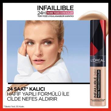 LOREAL PARİS MAKE-UPL'ORÉAL PARIS INFAILLIBLE 24H TÜM YÜZE UYGULANABILIR KAPATICI - 322 IVORY