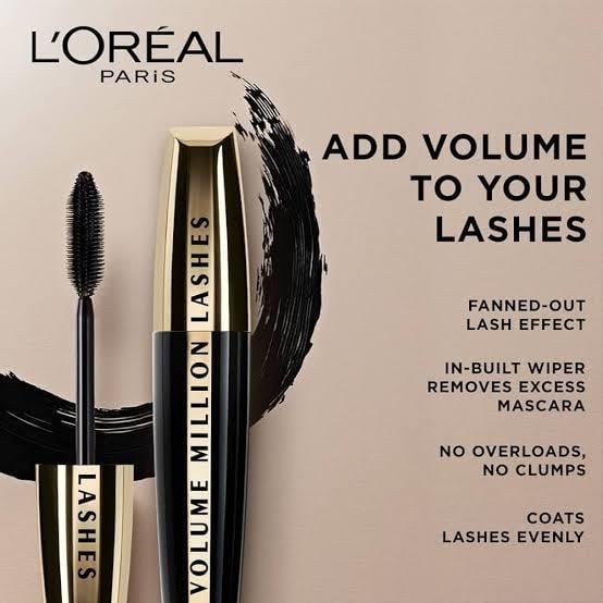 LOREAL PARİS MAKE-UPL'ORÉAL PARİS VOLUME MİLLİON LASHES CARBON BLACK MASKARA - SİYAH