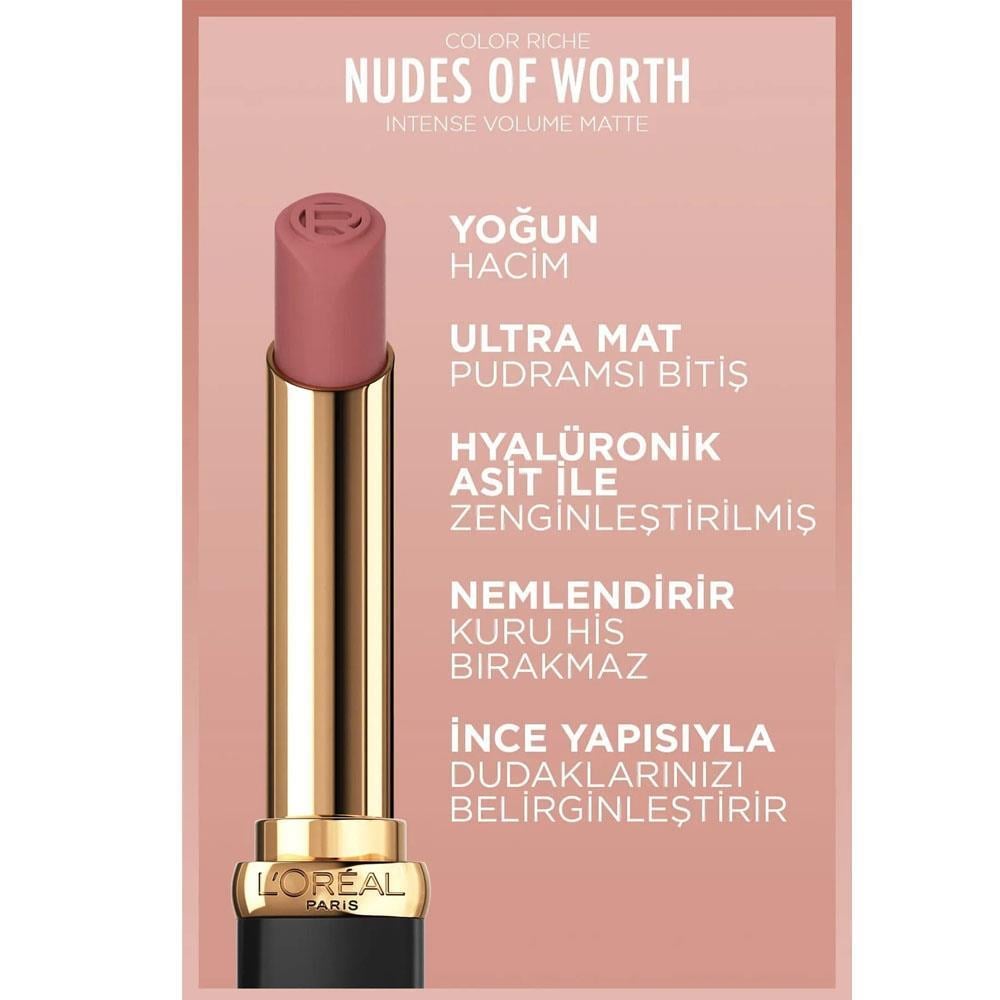 LOREAL PARİS MAKE-UPLOREAL PARİS CR VOL MATTE NUDE 520 LE NUDE DEFİANT