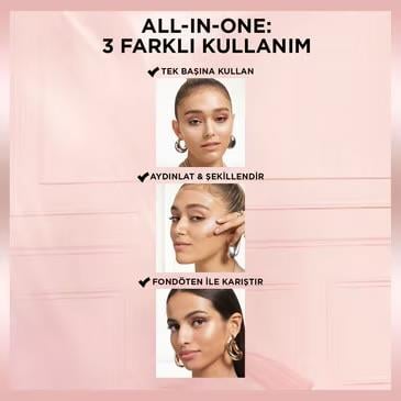 LOREAL PARİS MAKE-UPLOREAL PARİS GLOTİON ALL-IN-ONE DOĞAL IŞILTI 903 MEDİUM GLOW