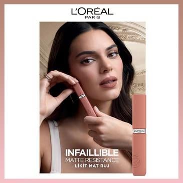 LOREAL PARİS MAKE-UPLOREAL PARİS INFAİLLİBLE MATTE RESİSTANCE LİKİT MAT RUJ - 625