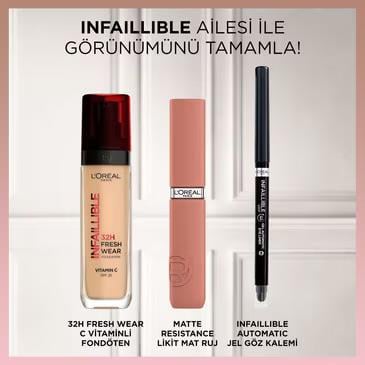 LOREAL PARİS MAKE-UPLOREAL PARİS INFAİLLİBLE MATTE RESİSTANCE LİKİT MAT RUJ - 630