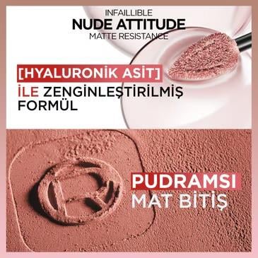 LOREAL PARİS MAKE-UPLOREAL PARİS INFAİLLİBLE MATTE RESİSTANCE LİKİT MAT RUJ - 601