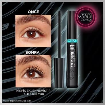 LOREAL PARİS MAKE-UPLOREAL PARİS TELESCOPİC LİFT SUYA DAYANIKLI MASKARA