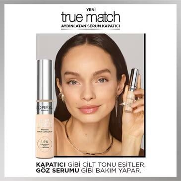 LOREAL PARİS MAKE-UPLOREAL PARİS TRUE MATCH AYDINLATAN SERUM KAPATICI 1.5N