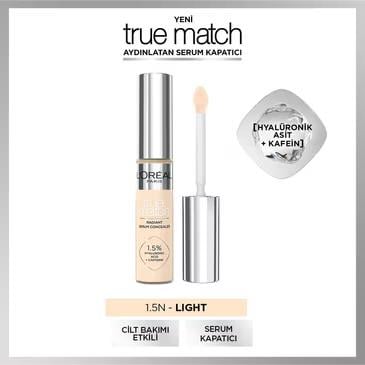 LOREAL PARİS MAKE-UPLOREAL PARİS TRUE MATCH AYDINLATAN SERUM KAPATICI 1.5N