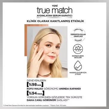 LOREAL PARİS MAKE-UPLOREAL PARİS TRUE MATCH AYDINLATAN SERUM KAPATICI 1.5N