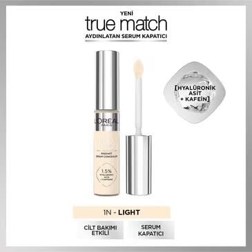 LOREAL PARİS MAKE-UPLOREAL PARİS TRUE MATCH AYDINLATAN SERUM KAPATICI 1N LİGHT