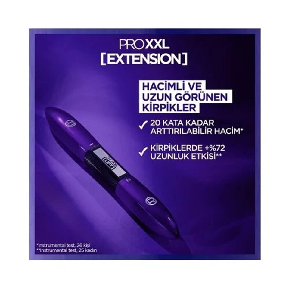 LOREAL PARİS PRO XXL EXTENSİON ÇİFT TARAFLI MASKARA - UZUNLUK ETKİSİ