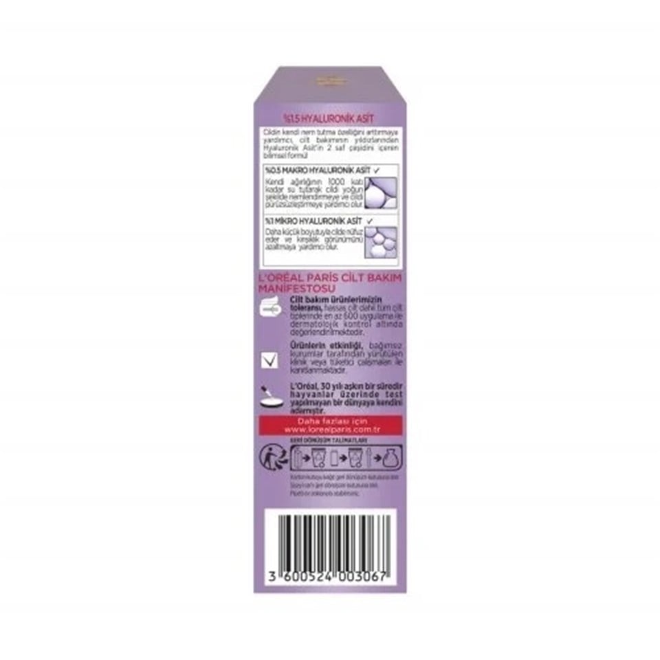L'OREAL PARİS REVİTALİFT FİLLER HYALURONİC ANTİ-WRİNKLE SERUM 50ML 