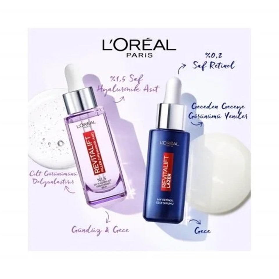 L'OREAL PARİS REVİTALİFT FİLLER HYALURONİC ANTİ-WRİNKLE SERUM 50ML 
