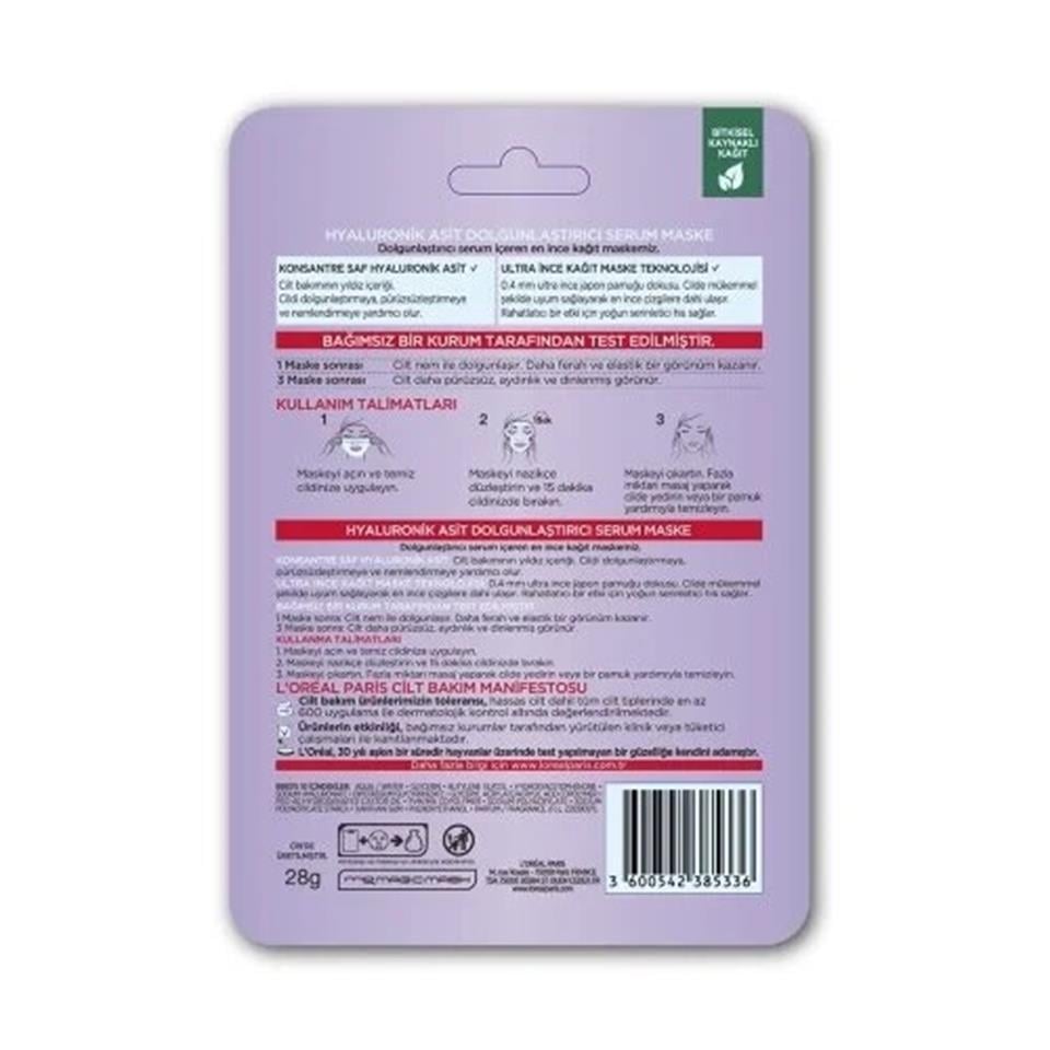 LOREAL PARİS REVİTALİFTFİLLER DOLGUNLAŞTIRICI YÜZ MASKESİ 30 GR